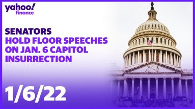 US Senators deliver floor speeches on the anniversary of the Jan. 6 Capitol insurrection