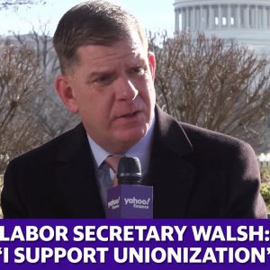U.S. Labor Secretary Marty Walsh voices his support on labor unions and the right to strike