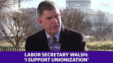U.S. Labor Secretary Marty Walsh voices his support on labor unions and the right to strike